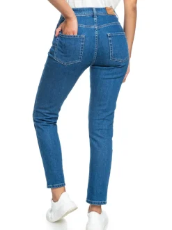 Roxy Broeken & Jeans*Night Away - Slimfit Jeans Voor Dames Medium Blue