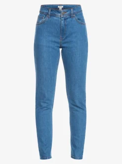 Roxy Broeken & Jeans*Night Away - Slimfit Jeans Voor Dames Medium Blue