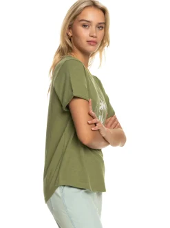 Roxy T-Shirts & Tops*Ocean After - T-Shirt Voor Dames Loden Green