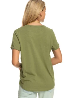 Roxy T-Shirts & Tops*Ocean After - T-Shirt Voor Dames Loden Green