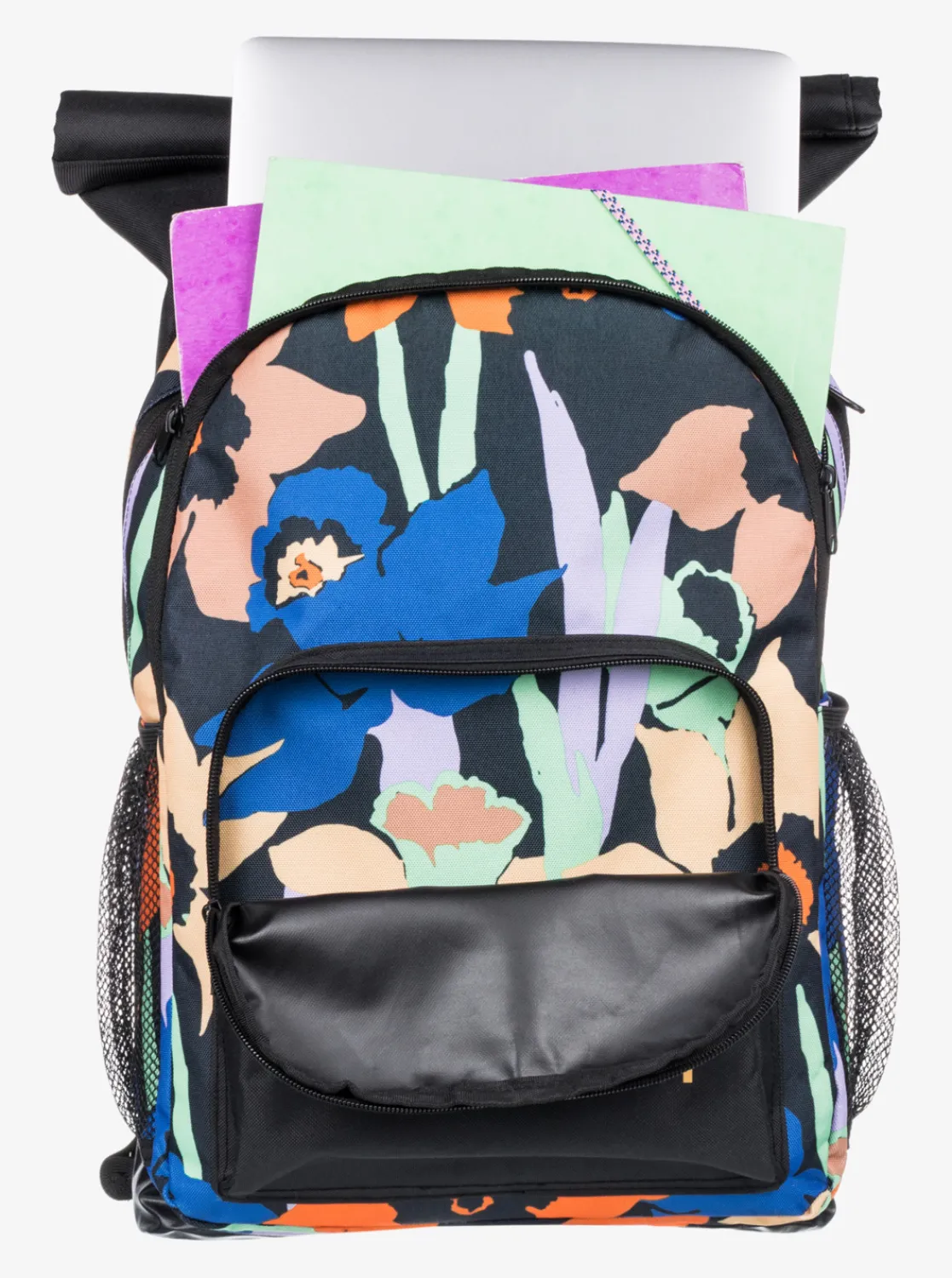Roxy Rugzakken*Ocean Child - Medium Rugzak Anthracite Flower Jammin