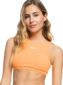 Roxy Bikini Tops*Ocean Dreamer - Crop Bikini Top For Women Mock Orange