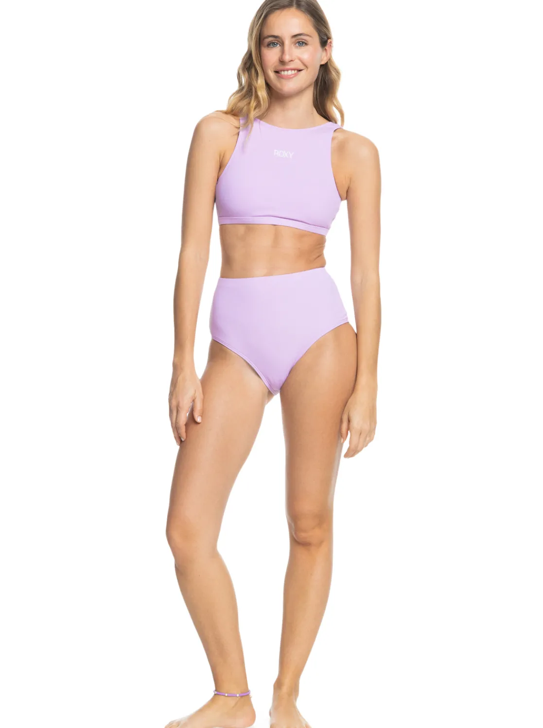 Roxy Bikini'S*Ocean Dreamer - High Waist Bikini Bottoms For Women Purple Rose