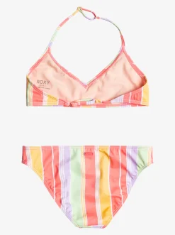 Roxy Swim*Ocean Treasure - Beha Bikiniset Voor Meisjes 7-16 Sunkissed Coral Salty Sunset