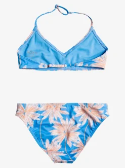 Roxy Swim*Ocean Treasure - Beha Bikiniset Voor Meisjes 7-16 Azure Blue Palm Island Rg