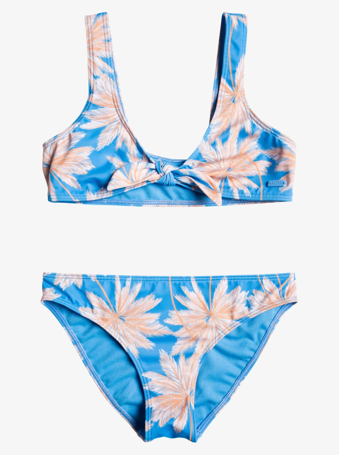 Roxy Swim*Ocean Treasure - Bralette Bikiniset Voor Meisjes 7-16 Azure Blue Palm Island Rg