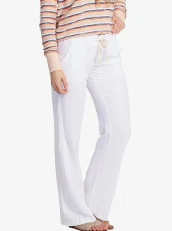 Roxy Broeken & Jeans*Oceanside - Uitlopende Broek Voor Dames Sea Salt