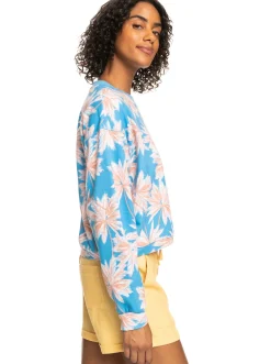 Roxy Sweatshirts & Hoodies*Off To The Beach - Sweater Voor Dames Azure Blue Palm Island