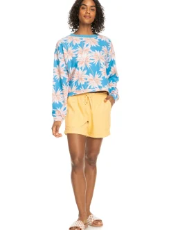 Roxy Sweatshirts & Hoodies*Off To The Beach - Sweater Voor Dames Azure Blue Palm Island