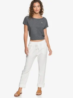 Roxy Broeken & Jeans*On The Seashore - Linnen Cargobroek Voor Dames Snow White