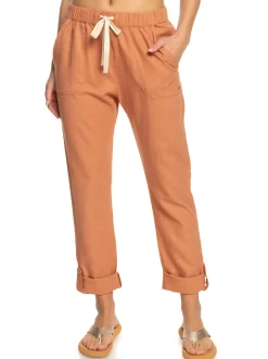 Roxy Broeken & Jeans*On The Seashore - Linnen Cargobroek Voor Dames Cork