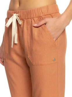 Roxy Broeken & Jeans*On The Seashore - Linnen Cargobroek Voor Dames Cork