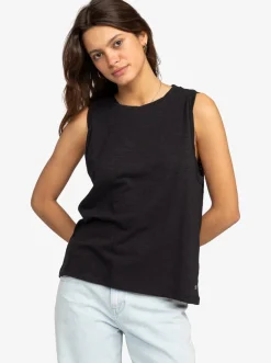 Roxy T-Shirts & Tops*On The Shoreline - Vest Top Voor Dames Anthracite