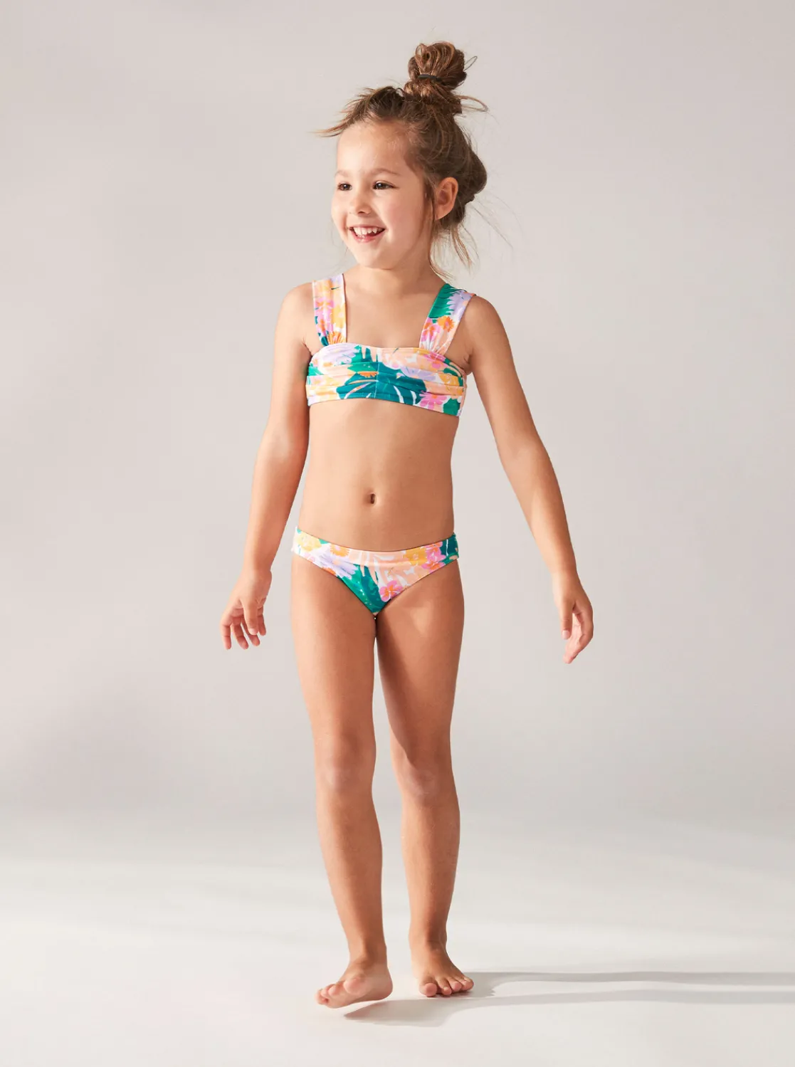Roxy Swim*Paradisiac Island - Bralette Bikiniset Voor Meisjes 2-7 Mint Tropical Trails