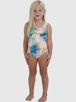 Roxy Swim*Paradisiac Island - Eendelig Badpak Voor Meisjes 2-7 Mint Tropical Trails