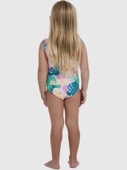 Roxy Swim*Paradisiac Island - Eendelig Badpak Voor Meisjes 2-7 Mint Tropical Trails