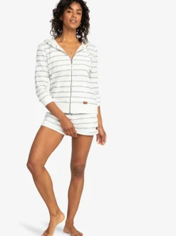 Roxy Sweatshirts & Hoodies*Perfect Wave - Hoodie Met Rits Voor Dames Snow White Horiz Will Stripes