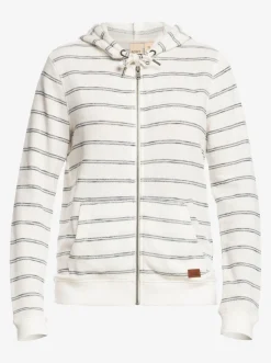 Roxy Sweatshirts & Hoodies*Perfect Wave - Hoodie Met Rits Voor Dames Snow White Horiz Will Stripes