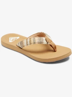 Roxy Slippers*Porto Raffia - Teenslippers Voor Dames Fall Leaf Multi
