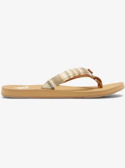 Roxy Slippers*Porto Raffia - Teenslippers Voor Dames Fall Leaf Multi