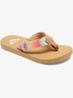 Roxy Schoenen*Porto Raffia - Teenslippers Voor Meisjes Pink/Raspberry