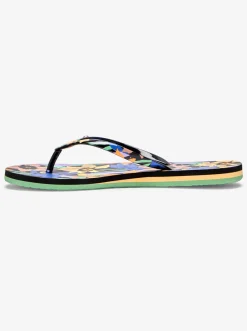 Roxy Slippers*Portofino - Sandalen Voor Dames Black Multi