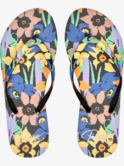 Roxy Slippers*Portofino - Sandalen Voor Dames Black Multi