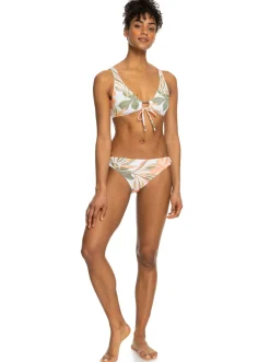 Roxy Bikini Tops*Printed Beach Classics - Bralette Bikinitop Voor Dames Bright White Subtly Salty Flat