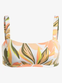Roxy Bikini Tops*Printed Beach Classics - Bikinitop Met Beugels Cupmaat D Voor Dames Bright White Subtly Salty Flat