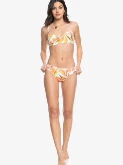 Roxy Bikini'S*Printed Beach Classics - Bikiniset Wikkelmodel Voor Dames Bright White Subtly Salty Flat