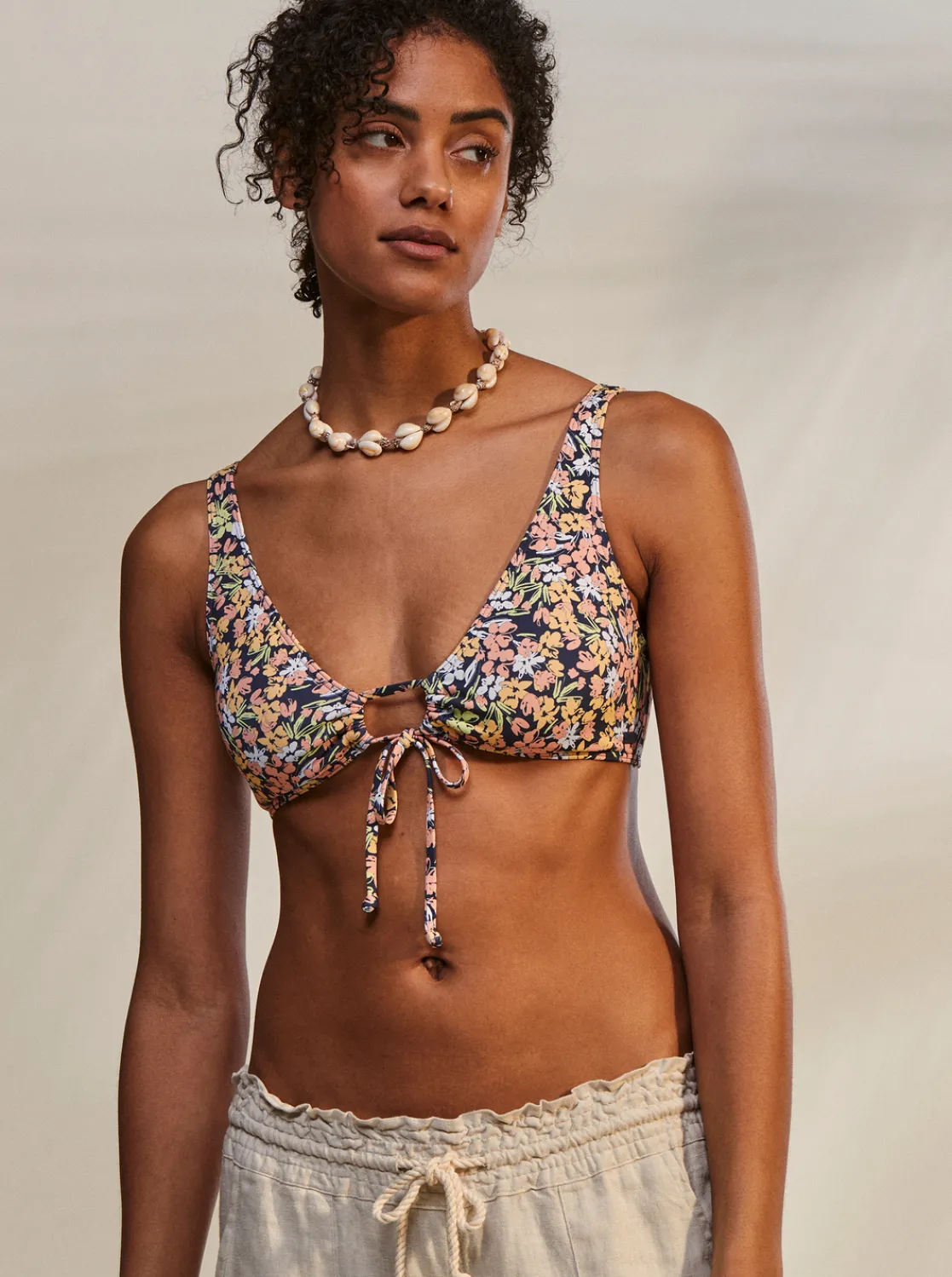 Roxy Bikini Tops*Printed Beach Classics - Bralette Bikinitop Voor Dames Mood Indigo Ditsy Love
