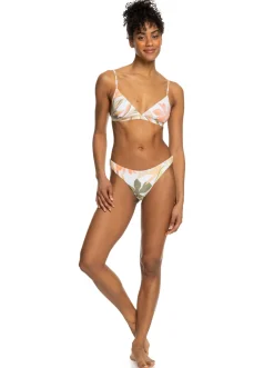 Roxy Bikini Bottoms*Printed Beach Classics - Cheeky Bikinibroekje Voor Dames Bright White Subtly Salty Flat