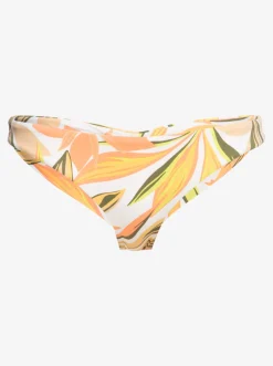 Roxy Bikini Bottoms*Printed Beach Classics - Cheeky Bikinibroekje Voor Dames Bright White Subtly Salty Flat