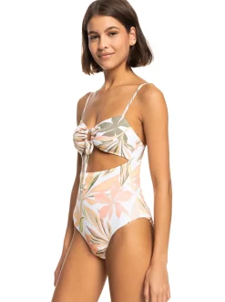 Roxy Monokini'S*Printed Beach Classics - Eendelig Badpak Voor Dames Bright White Subtly Salty Flat