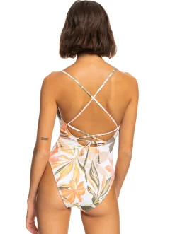 Roxy Monokini'S*Printed Beach Classics - Eendelig Badpak Voor Dames Bright White Subtly Salty Flat