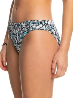 Roxy Bikini Bottoms*Printed Beach Classics - Hipster Bikini Bottoms For Women Anthracite Cute Daisies