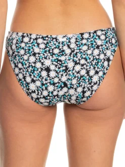 Roxy Bikini Bottoms*Printed Beach Classics - Hipster Bikini Bottoms For Women Anthracite Cute Daisies