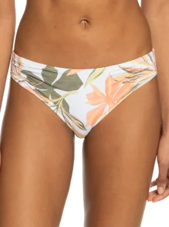 Roxy Bikini Bottoms*Printed Beach Classics - Hipster Bikinibroekje Voor Dames Bright White Subtly Salty Flat