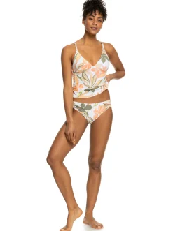 Roxy Bikini Bottoms*Printed Beach Classics - Hipster Bikinibroekje Voor Dames Bright White Subtly Salty Flat