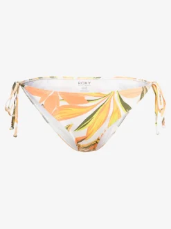 Roxy Bikini Bottoms*Printed Beach Classics - Tie Side Bikinibroekje Voor Dames Bright White Subtly Salty Flat