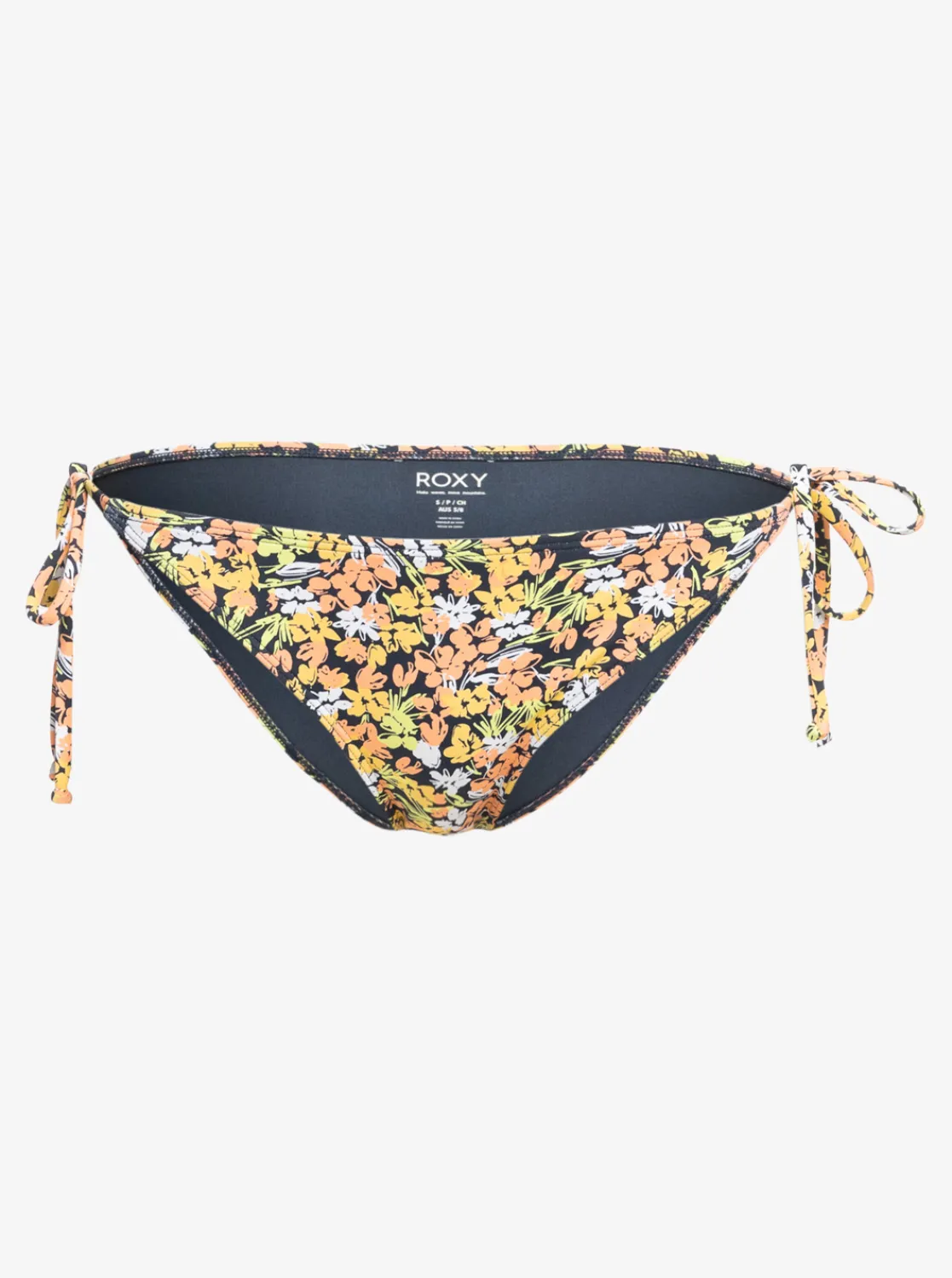 Roxy Bikini Bottoms*Printed Beach Classics - Tie Side Bikinibroekje Voor Dames Mood Indigo Ditsy Love