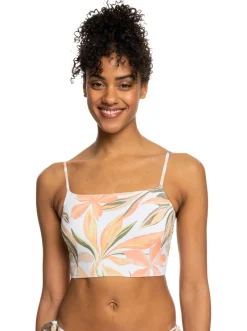 Roxy Bikini Tops*Printed Beach Classics - Tank Bikinitop Voor Dames Bright White Subtly Salty Flat