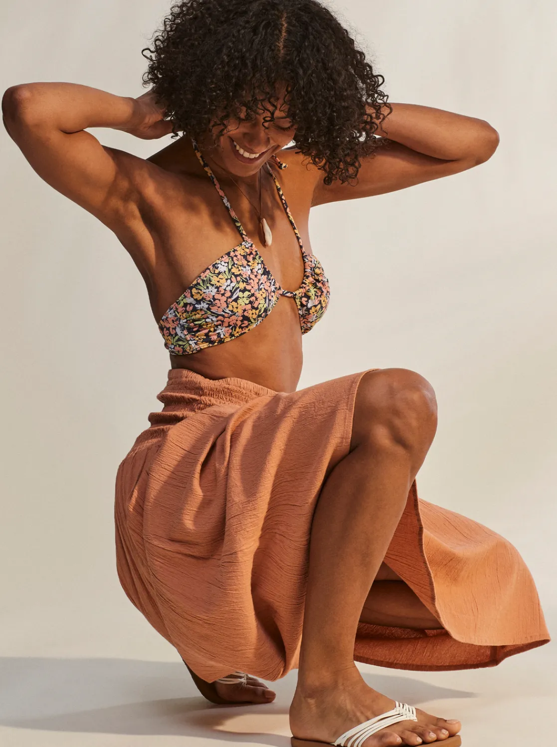 Roxy Bikini Tops*Printed Beach Classics - Triangel Bikinitop Voor Dames Mood Indigo Ditsy Love