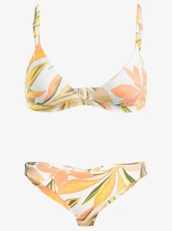 Roxy Bikini'S*Printed Beach Classics - Triangel Bikiniset Voor Dames Bright White Subtly Salty Flat