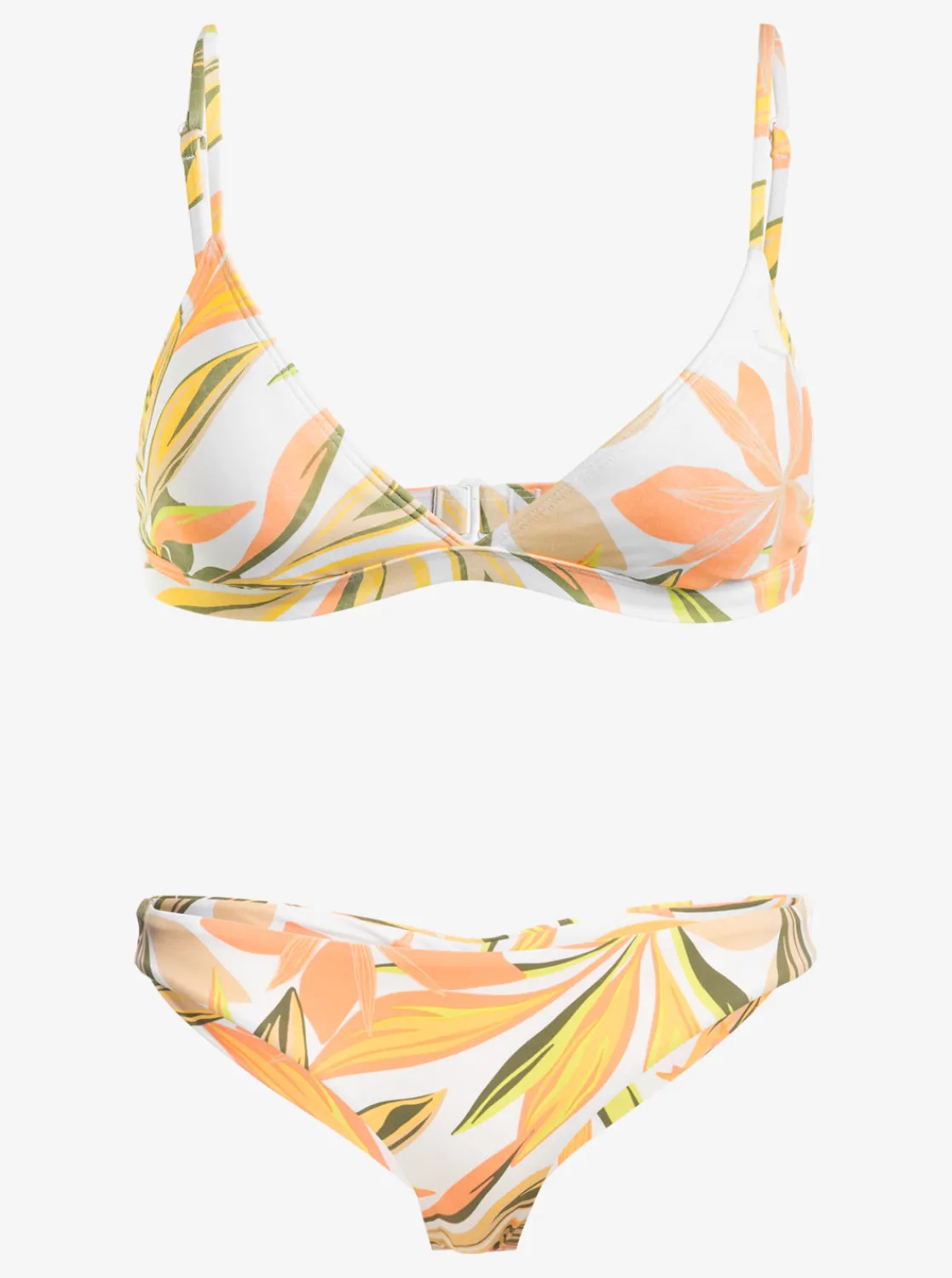 Roxy Bikini'S*Printed Beach Classics - Triangel Bikiniset Voor Dames Bright White Subtly Salty Flat