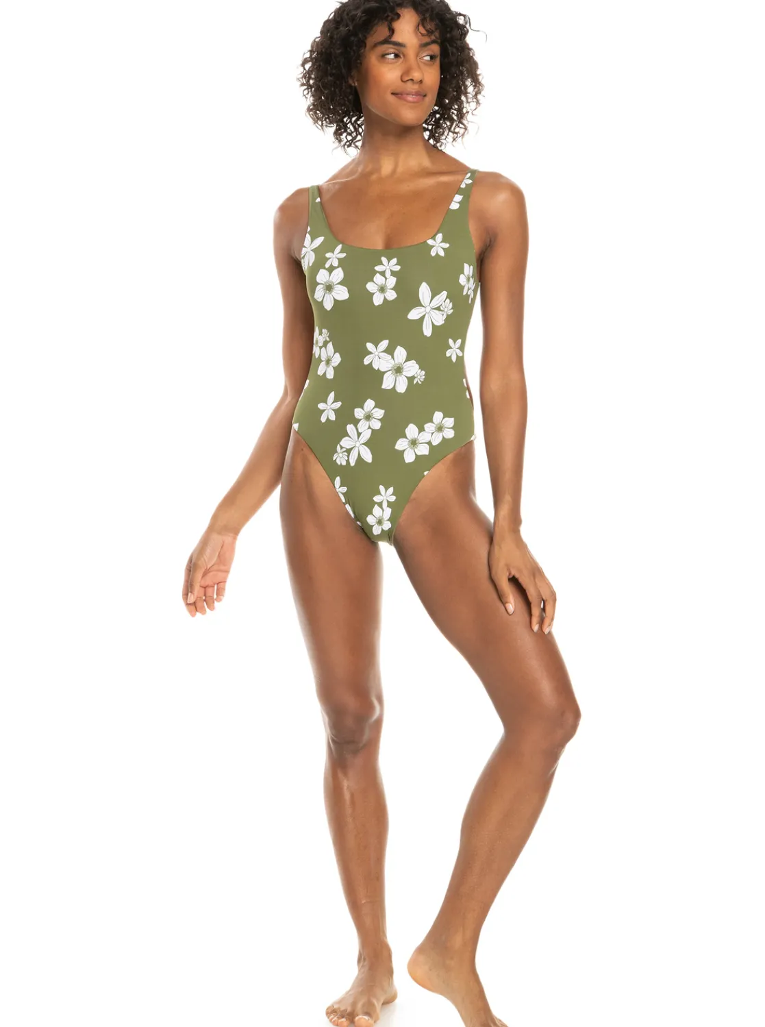 Roxy Monokini'S*Retro - Eendelig Badpak Voor Dames Loden Green Surfrider Spirit S