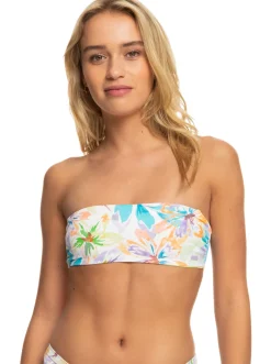 Roxy Bikini Tops*Retro Revo - Bandeau Bikinitop, Aan Twee Kanten Draagbaar Voor Dames Snow White Pualani Combo