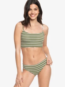 Roxy Bikini'S*Retro Revo - Bikiniset, Aan Twee Kanten Draagbaar Voor Dames Loden Green Surfrider Spirit S