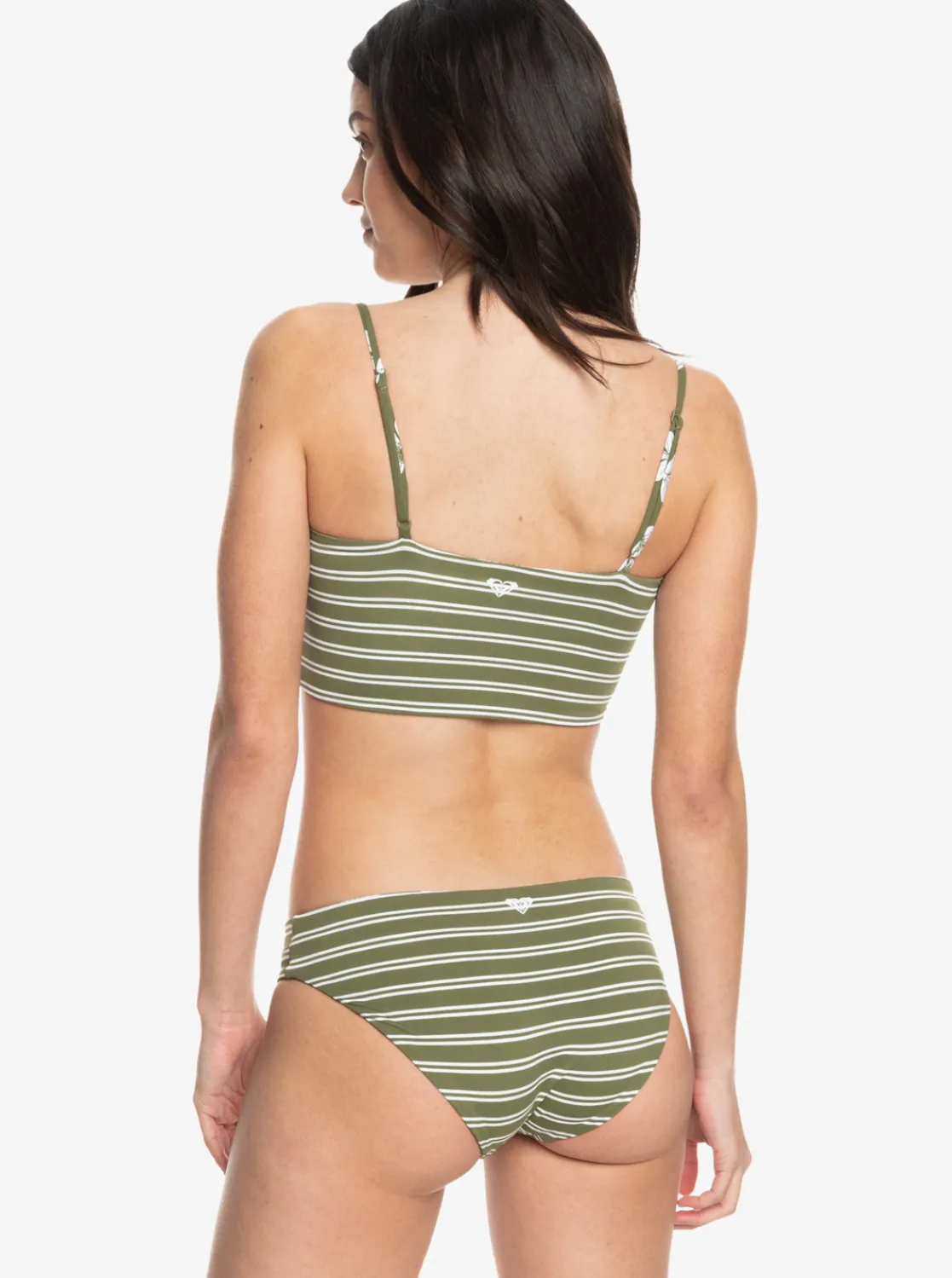 Roxy Bikini'S*Retro Revo - Bikiniset, Aan Twee Kanten Draagbaar Voor Dames Loden Green Surfrider Spirit S