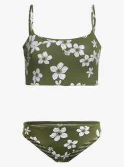 Roxy Bikini'S*Retro Revo - Bikiniset, Aan Twee Kanten Draagbaar Voor Dames Loden Green Surfrider Spirit S